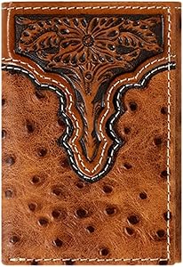 Ariat Ostrich Trifold Wallet