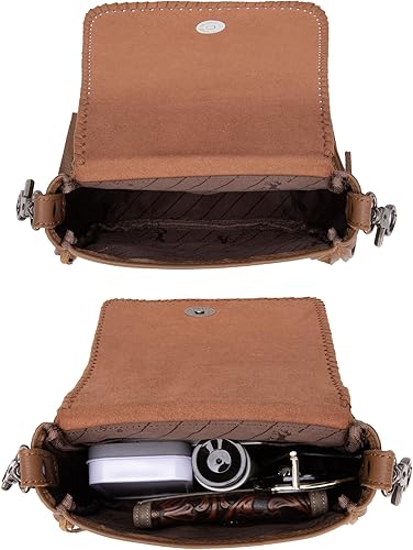 Montana West Tooled Leather Crossbody