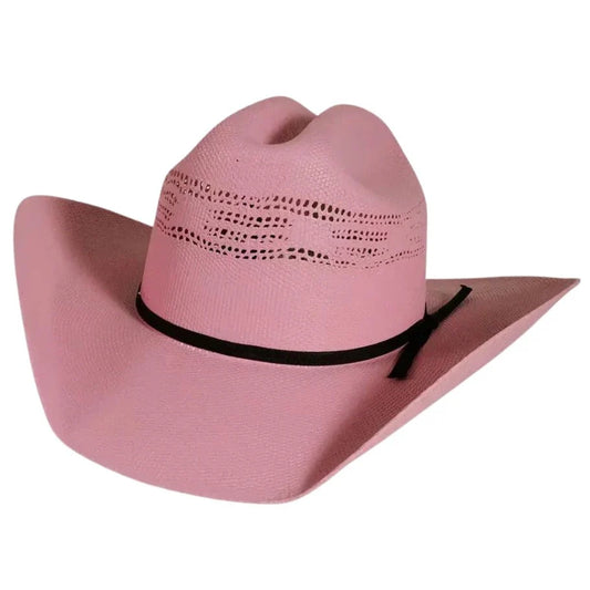 American Hat Makers Chelsea Pink Straw