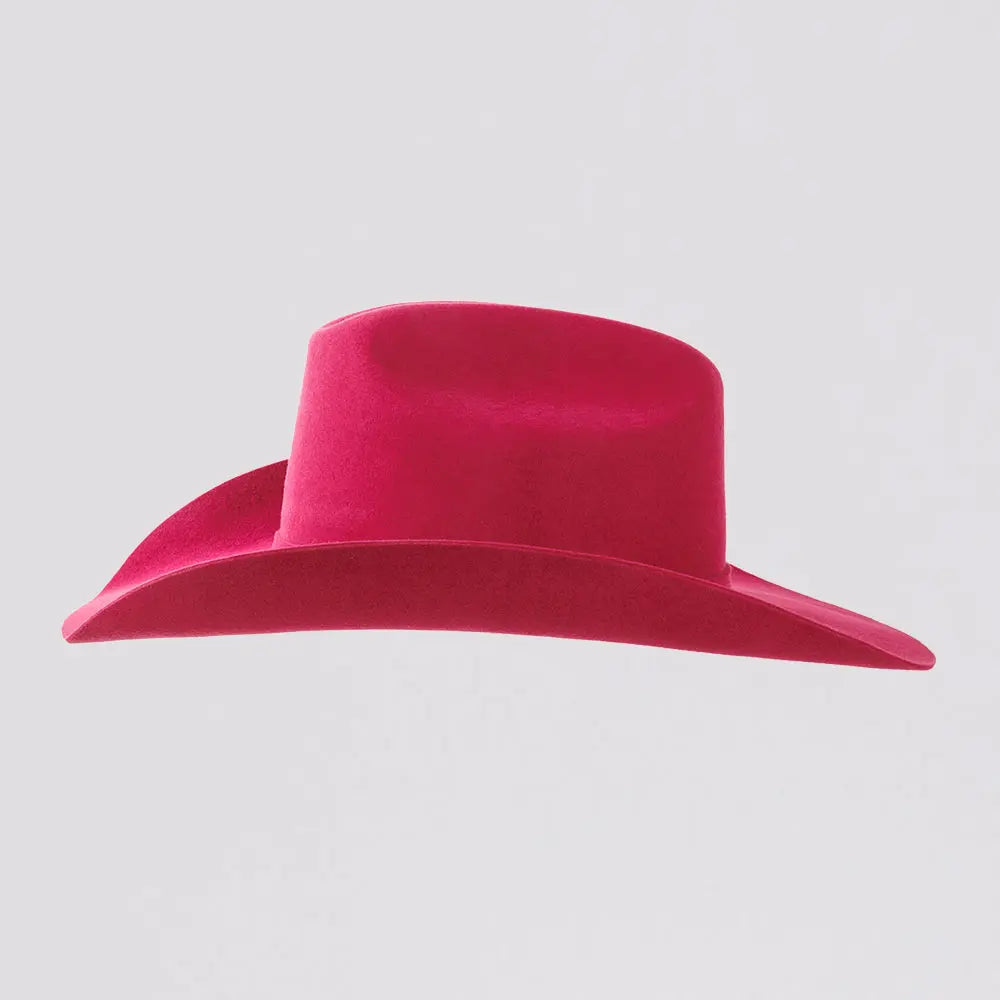 American Hat Makers Cattleman Felt- Pink