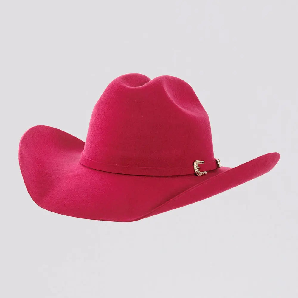 American Hat Makers Cattleman Felt- Pink