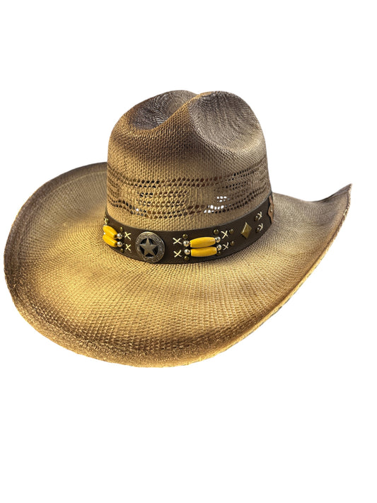 Tea Stain Straw Hat