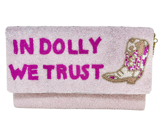 In Dolly We Trust Clutch