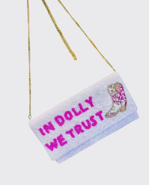 In Dolly We Trust Clutch