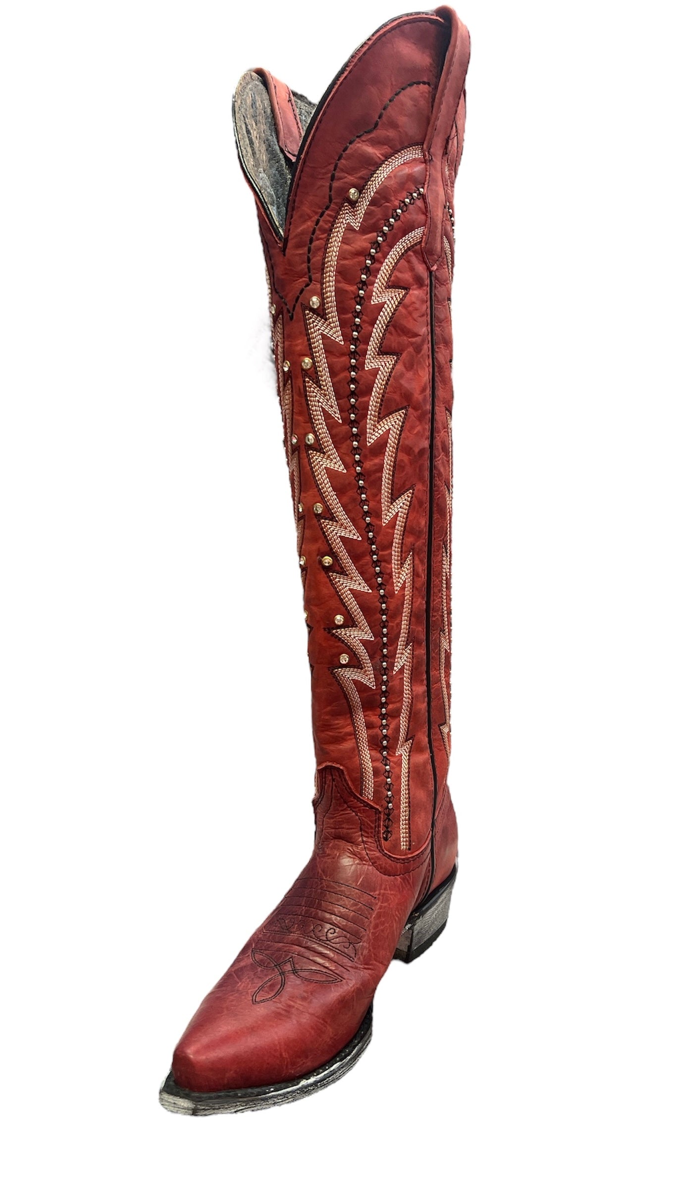 Wildflowers Bluebonnet boot- Red Hot Tall Boots