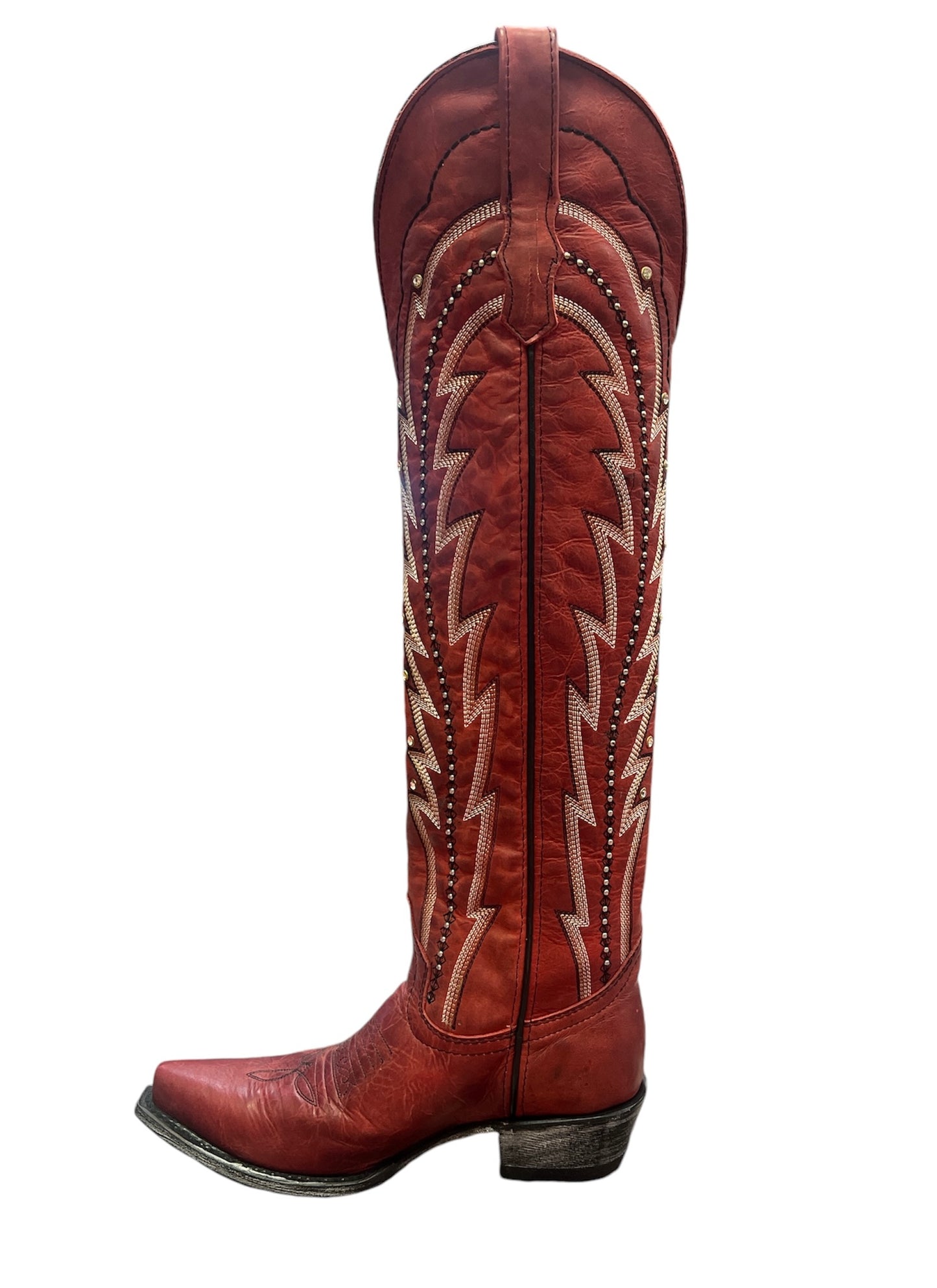 Wildflowers Bluebonnet boot- Red Hot Tall Boots