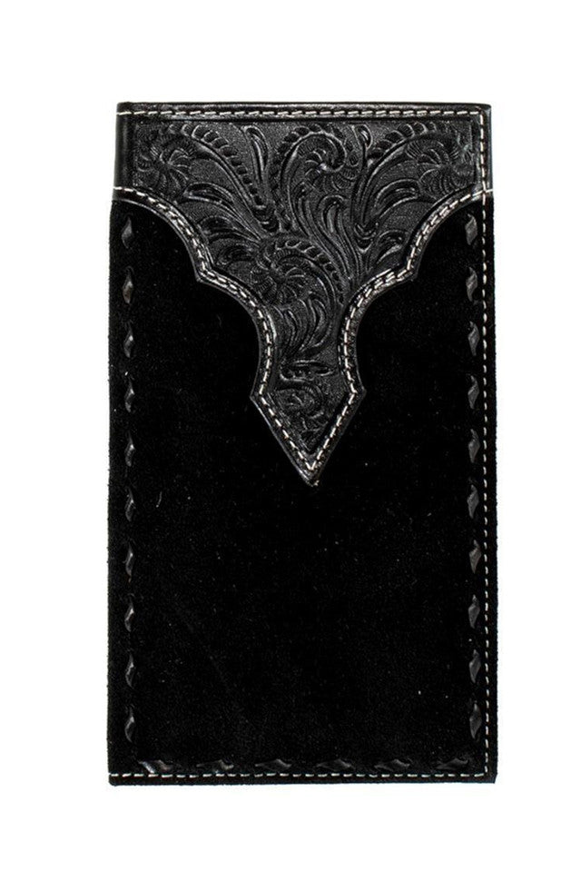 Nocona roughout buck lace rodeo wallet