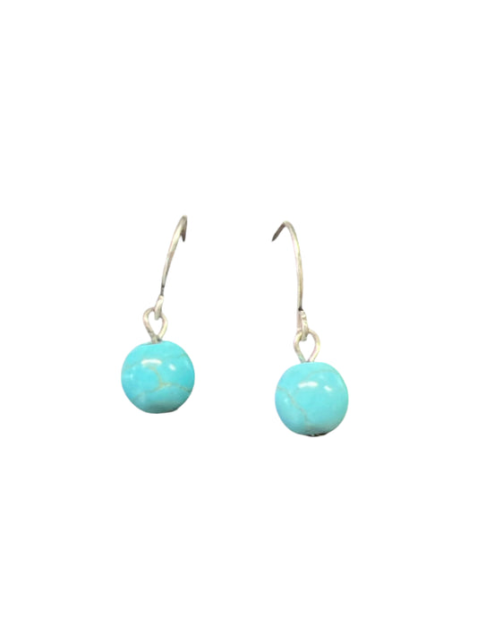 Turquoise ball earrings