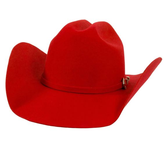 American Hat Makers Cattleman Felt- Red