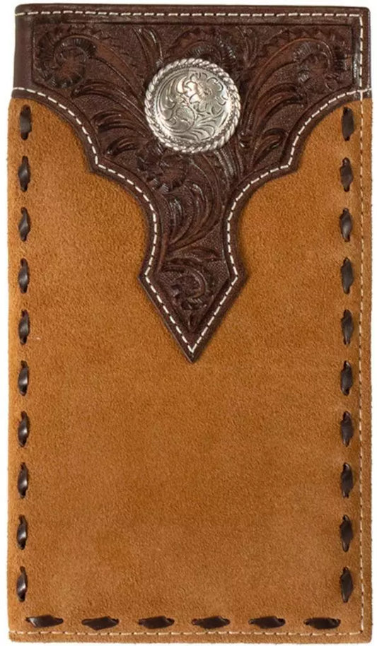 Nocona concho floral buck lace rodeo wallet