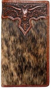 Nocona Men’s leather longhorn rodeo wallet